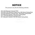 thumbnail image 2 of Transit Auto Rear Disc Brake Rotors and Semi-Metallic Pads Kit for Car Mitsubishi Outlander Eclipse Cross PHEV K8S-103614, 2 of 13
