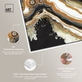 thumbnail image 4 of Black And Gold II Mineral, Agate & Geode Wall Art Canvas Wall Art by Art Remedy, White Floater Frame, 17" x 25", 4 of 7