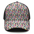 thumbnail image 3 of Leopard Print Baseball Cap Adjustable Size – Stylish Spliced Design Trucker Hat, Dad Hat with Full Print Front & Brim, Breathable Cotton Blend Snapback for Sports, Travel & Daily Wear, 3 of 3