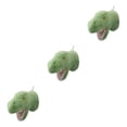 thumbnail image 1 of Naiovety Cabeza colgante de pared decoración segura buena sensación de mano dinosaurio agradable a la piel felpa verde Type1 NO1, 1 of 1