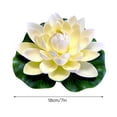 thumbnail image 5 of (Blanco) 18cm estanque pecera decoración simulación loto lirio de agua loto falso, 5 of 5
