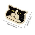 thumbnail image 3 of TIELUTT Cute Cat Bath Mat Kitty Animal Bath Rug Water Absorption Non Mat Soft Linen Throw Blanket Large Living Room Rugs Blanket for Couches and Sofas Area Rug for Kids Large Area Rug for Living Room, 3 of 8