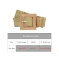 thumbnail image 4 of INSPIRE CHIC Women's Wide Stretch Woven Elastic Waist Belt Khaki, 4 of 5