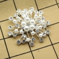 thumbnail image 2 of TNOBHG Wear-resistant Pin Korean Style Snowflake Brooch Faux Pearl Scarf Pin Metal Accessory for Sweaters Jackets Exquisite Brooch, 2 of 8