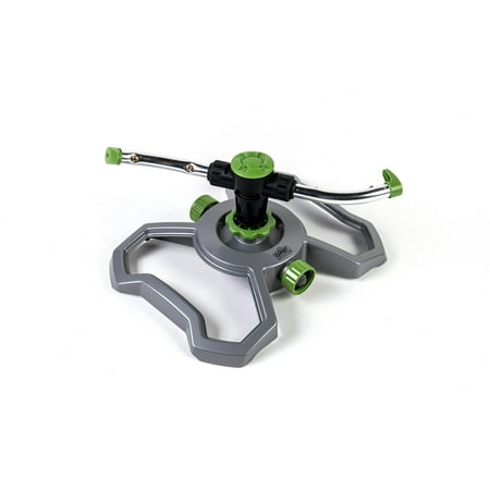 Expert Gardener Heavy-Duty Stationary 2 Arm Whirling Sprinkler