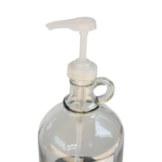 (2 pack) Better Homes & Gardens 64 oz Clear Glass Laundry Detergent Dispenser with White Lid