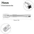 thumbnail image 4 of 1/4Inch Chromed Steel Extension Bar Ratchet Socket Wrench Adapter 50 75 100Mm Hand Hand Tools Long Bar Socket Extend, 4 of 6