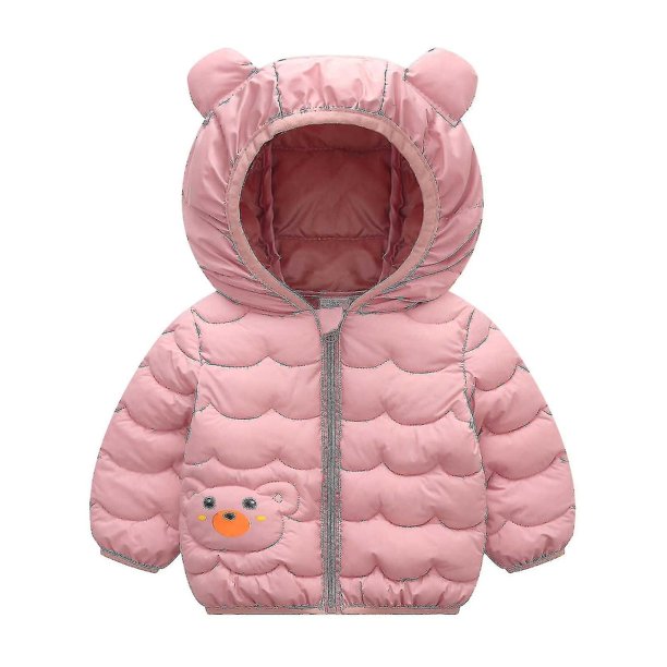 Moda dibujos animados niños niñas abrigo acolchado chaqueta de invierno ropa abajo chaqueta de algodón