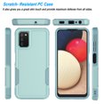 thumbnail image 3 of For Samsung Galaxy A03S Case, 2 in 1 PC Phone Case for Galaxy A03S 6.5" 2022 Case, Rubber & Rugged Shockproof Full Body Protection Case Cover-Black, 3 of 8