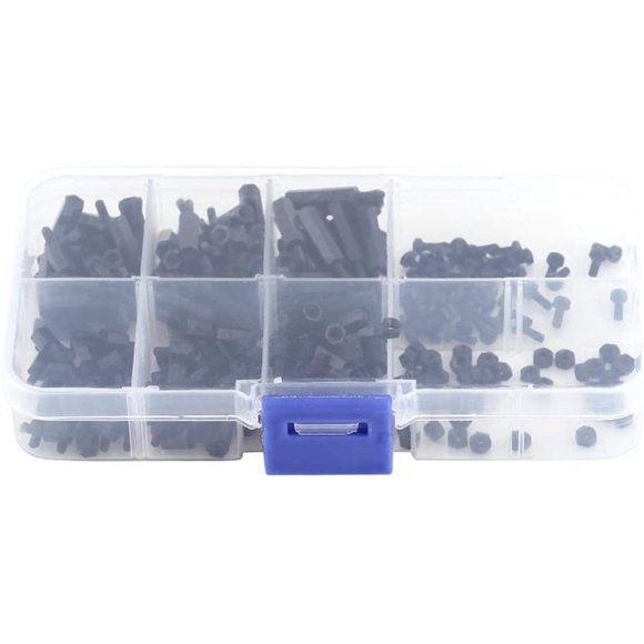 Standoff Set M2 / M3 Male/Female Maleficio Column Standoff Spacer Tornillo Kit de Surtido de Tuercas para Placas de PCB con Estuche de Almacenamiento 250pcs / Set(M2;C)