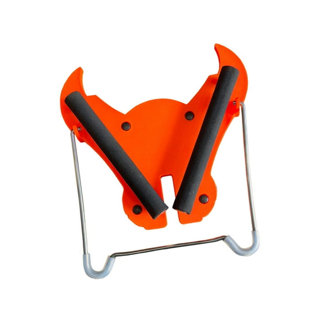 HILABEE Support de Saxophone Alto, Support de Saxophone Léger Pliable Robuste Créatif Compact Accessoires d'Instruments de Musique Support Portable Orange