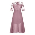 thumbnail image 5 of FAVIPT 2023 Lace Wedding Guest Dresses for Women Elegant Mother of The Bride Groom Dresses Chiffon Formal Evening Midi Dress Cocktail Party Dress, 5 of 11