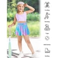 thumbnail image 7 of OlyPegic Girls Tennis Skirt with Pocket Shorts Toddler Kids Athletic Skorts Sports Golf Running Workout Flowy Skirt 4-9Y, 7 of 7