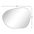 thumbnail image 5 of TEHOME Bertlinde Contemporary and Farmhouse 30 x 22" Chrome Metal Framed Asymmetrical Mirror Irregular Mirror, 5 of 8