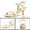 Nude, variant on Unique Bargains Women's Cross Straps Kitten Heel Ankle Strap Sandals Hot Pink US 10