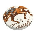 thumbnail image 1 of Honeii Cowboy Riding Horse Pattern Bar Stool Covers-Round Stools Seat Covers, Washable Stool Cushion Slipcover Elastic Bar Chair Covers-13 inch, 1 of 7