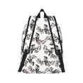 thumbnail image 2 of Naloa Bird Canvas Backpack for Men Women Rucksack Casual Travel Daypack College Tote Satchel Bookbag for Teens-Small, 2 of 7