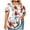White, variant on Erwazi Plus Size Tops for Women Floral Dressy Blouses Pleated Button Tunic Top Oversized Summer Shirts Casual Loose Tees
