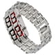 thumbnail image 1 of Reloj de pulsera digital LED estilo lava para hombre, reloj de regalo retro elegante (LED rojo), 1 of 7