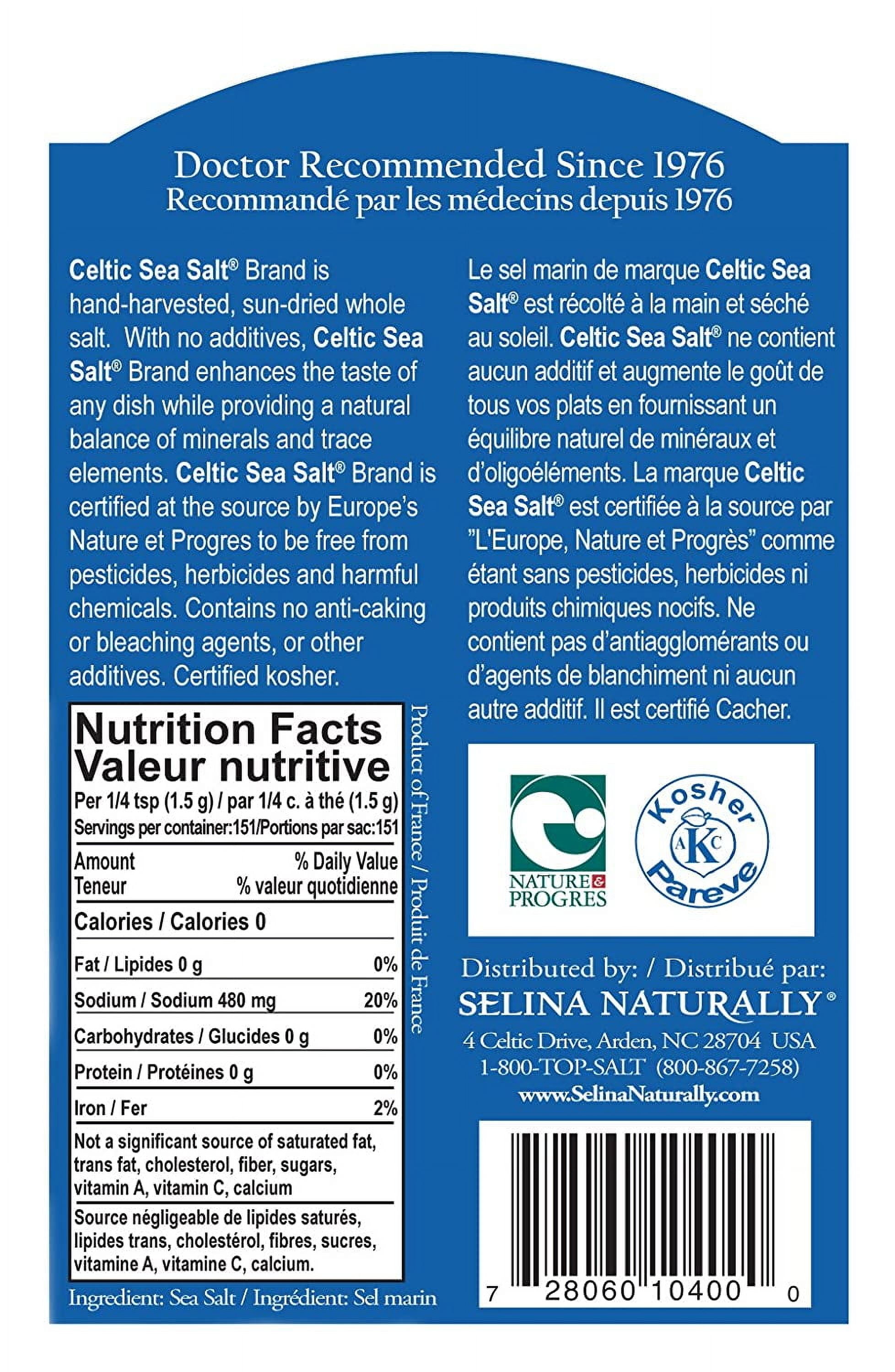 Selina Naturally Celtic Sea Salt Light Grey Coarse 0.5 lb Pack of 2