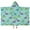 Light Blue Dinosaurs-3, variant on Light Blue Dinosaurs Geometric Pattern Hooded Bath Towel，50"x30" for Ages 3 To 12 Kids, Quick Dry Lightweight Soft Microfiber Hood Beach Towel Cover Up for Kids