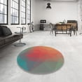 thumbnail image 4 of Ahgly Company Machine Washable Indoor Rectangle Transitional Grapefruit Red Area Rugs, 4' x 6', 4 of 7