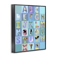 thumbnail image 2 of Stupell Industries Contemporary Animal Alphabet in Blue Black Framed Giclee Art, 24 x 30, by Carla Daly, 2 of 8