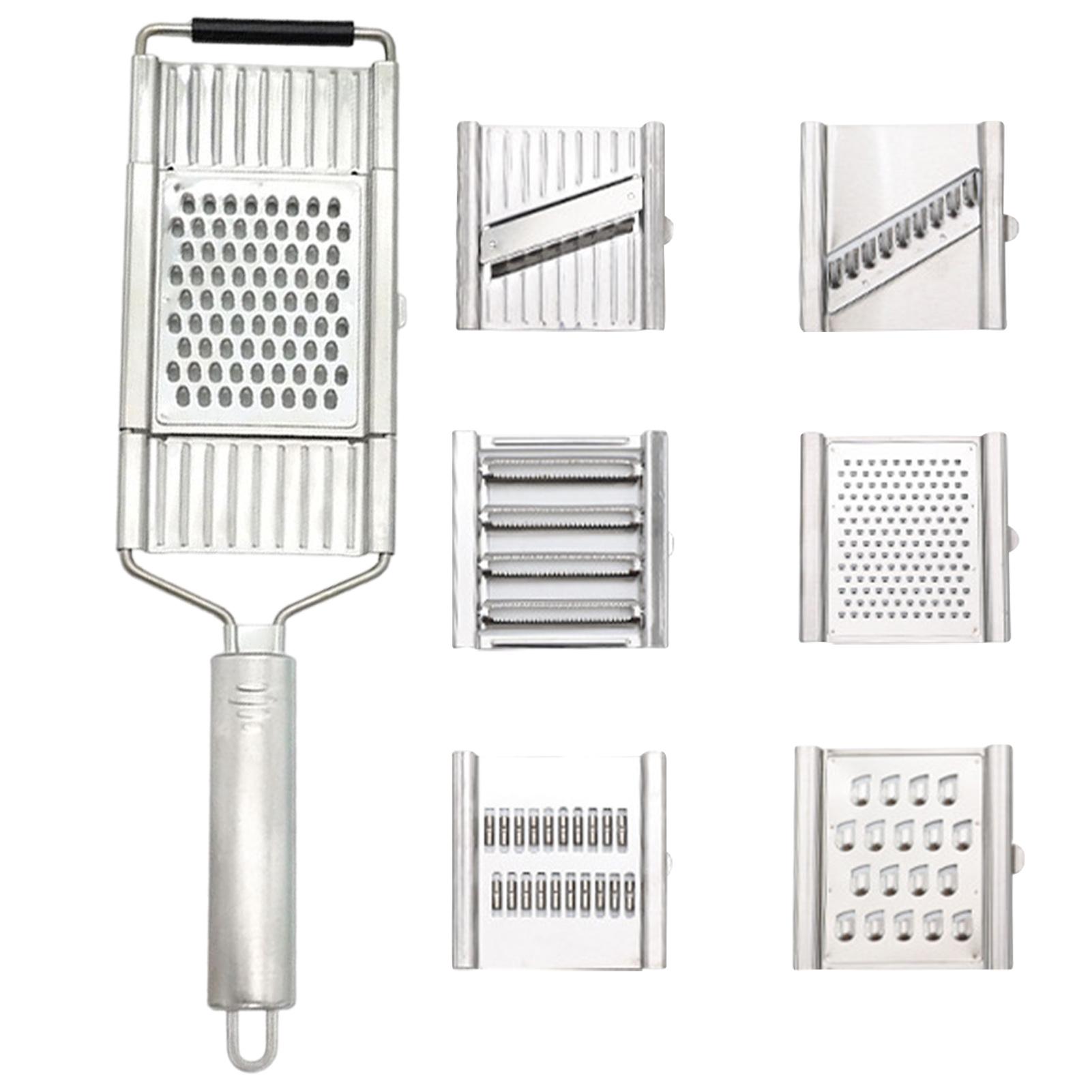 MultiPurpose Vegetable Slicer Set Stainless Steel Cheese Grater