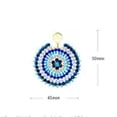 thumbnail image 2 of HOOUN New Native Blue Beaded Tassel Bohemian Drop Seed Beads Earrings Jewelry, 2 of 7