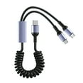 thumbnail image 4 of Spring Coils Charging Cord for MicroUSB Phones/Tablets, 66W Fast Speed Charging Type C Data Syncs Cable, 4 of 8