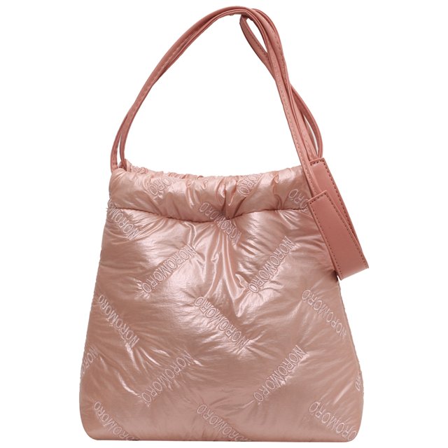 Bolso Hobo de plumón para mujer bolso acolchado liso a la moda bolso de viaje femenino de gran capacidad