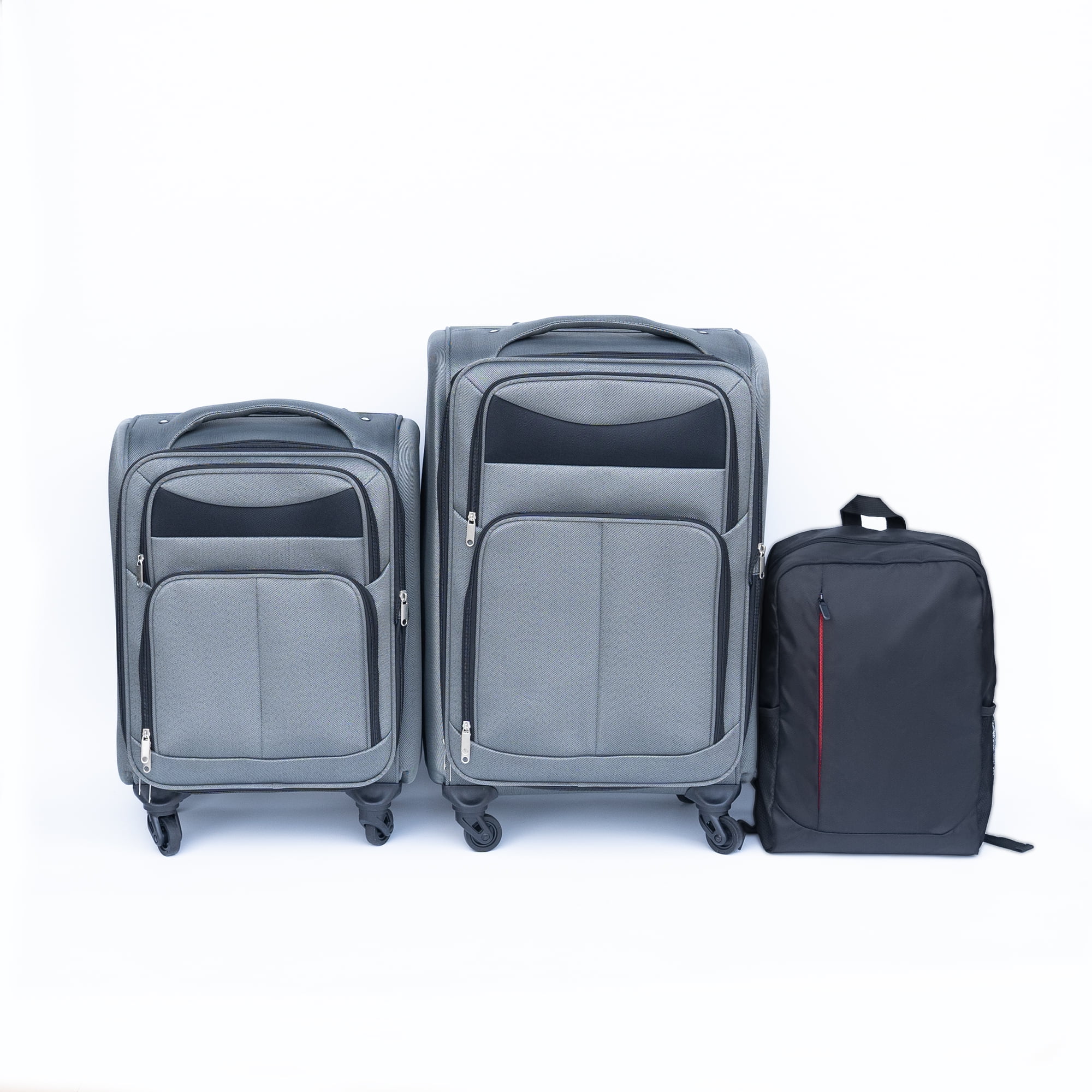 (20+24) Travel Case Two-Piece Suitcase Set Oxford Trolley Case Without Password Lock Universal Wheel + Oxford Cloth Backpack
