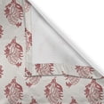 thumbnail image 4 of Ambesonne Vintage Valance Pack of 2, Jacobean Floral Art, 42"X18", Eggshell and Vermilion, 4 of 5