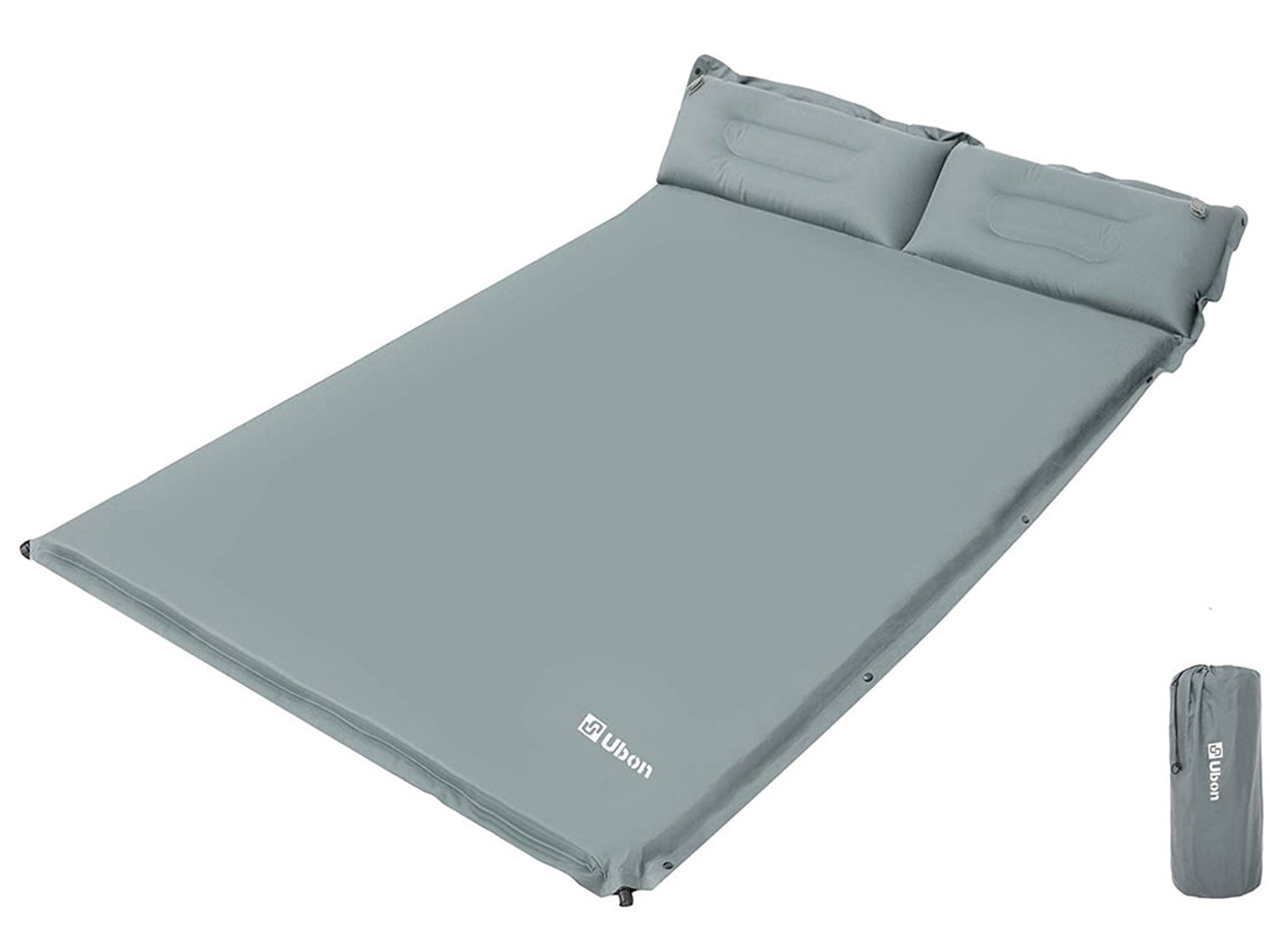 Ubon Double Self Inflating Camping Sleeping Pad Attach Pillows Camping Sleeping Mat