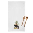thumbnail image 2 of Carolines Treasures BB9249WTKT Verata Goat Christmas White Kitchen Towel Set of 2 Dish Towels Teal 19 X 25" multicolor, 2 of 3