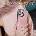 thumbnail image 6 of Dteck Premium PU Leather Case with Card Holder for iPhone 13 Pro, Shockproof Drop Impact Protection Slim Hard Rugged Back Wallet Case, Pink, 6 of 8