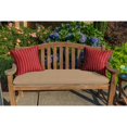 thumbnail image 2 of Casual Cushion Stripe Sunbrella® Fabric 1-Piece Outdoor Throw Pillow, 15"W x 15"L, Harwood Crimson, 2 of 4