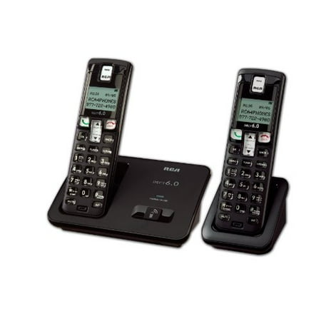 Rca Digital Telephone - RCA 2101-2BKGA DECT 6.0 Digital Cordless Phone