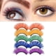 thumbnail image 3 of 5 pares de pestañas de colores, natural, hechas a mano gruesas, suaves y cómodas, pestañas coloridas para maquillaje jos dramático de , E E Baoblaze Pestañas postizas, 3 of 7