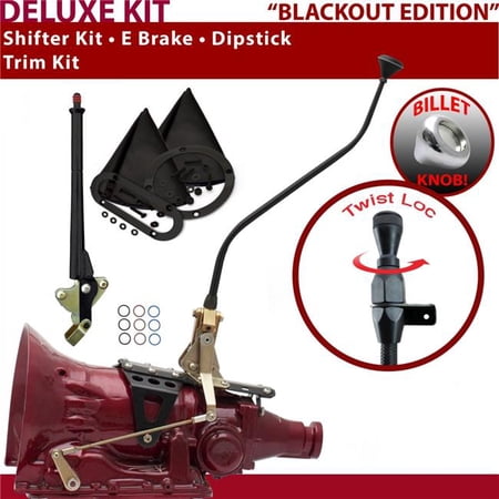 American Shifter FMX Shifter Kit Black 23 in. Swan E Brake Trim Kit Dipstick for F5AF1