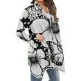 thumbnail image 5 of Hxshgdsn Womens Tops Women's Floral Cardigan 2025 Long Sleeve Boho Essentials Fall Outfits For&nbsp;Women&nbsp;2025 Black 2XL, 5 of 6