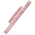 thumbnail image 1 of Mr. Pen- Steel Rulers, 2 Pack, 6" and 12", Rose Gold, 6 Inch Ruler Metal Rulers, Small Metal Ruler 6 Inch Metal Ruler Thin Flat, Stainless Steel Ruler 12 Inch, Centimeter Ruler, Steel Ruler 12 Inch, 1 of 4