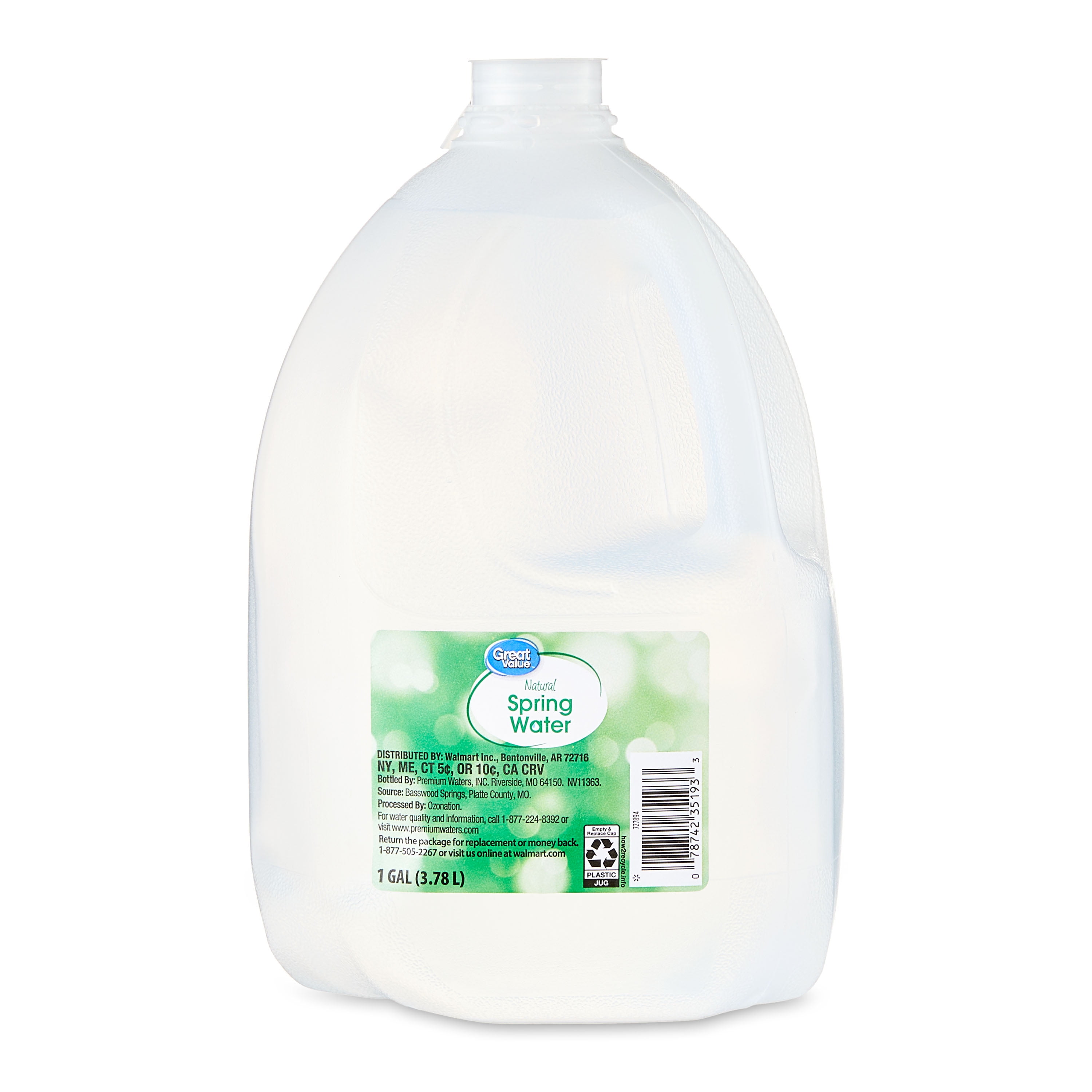 Great Value Spring Water, 1 Gallon