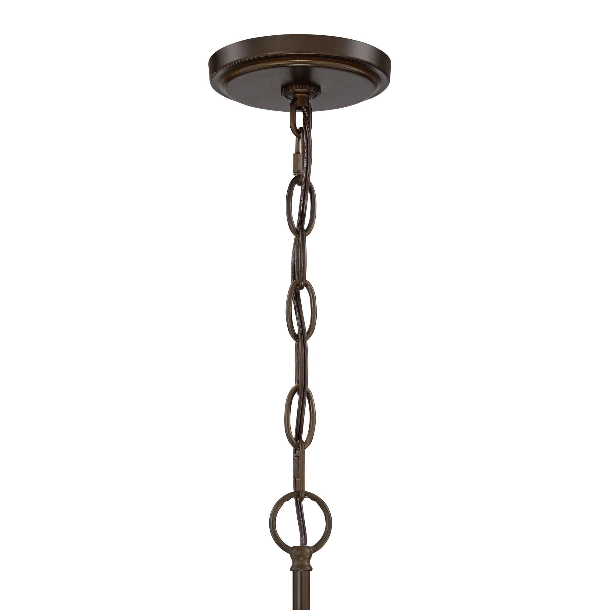 Franklin Iron Works Edinger Oil Rubbed Bronze Pendant Chandelier 20" Wide Rustic Clear Waterglass Textured Shade 4-Light Fixture for Dining Room House
