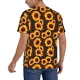 thumbnail image 2 of Lsque Red Black Plaid Sunflower Pattern Mens Polo Golf Shirts Funny Graphics Shorts Sleeve Button Shirts Baseball T-shirt-Medium, 2 of 7