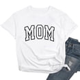 thumbnail image 3 of Mom Graphic Tees for Women 2026 Summer Casual Short Sleeve Crewneck Mother's Day T Shirts, 3 of 3