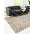 thumbnail image 5 of Unique Loom Timeless Collection Area Rug - Peter (7' 6" x 10' 6" Rectangle Light Brown/Gray), 5 of 12