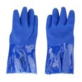 thumbnail image 1 of Gant de Protection en PVC Résistant aux Produits Chimiques en Coton Tricoté Doublé à Manches Droites Antidérapant, 1 of 8