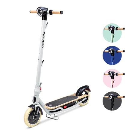 Yvolution YES Electric Scooter for Adults (Grey) LED Display  Foldable Design