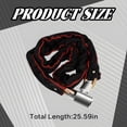 thumbnail image 4 of LADYGYM Bike Lock,25.59\" Chain Lock,Chain Bicycle Lock Scooter Locks Anti Theft,0.56lb, 4 of 7
